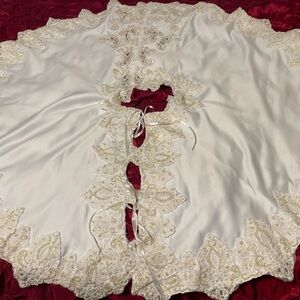 Wedding Gown Christmas Tree Skirt